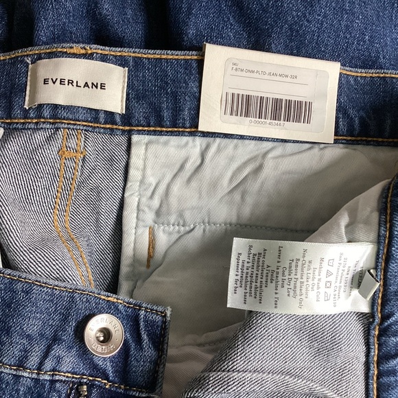 NWT THE HIGH RISE PLEATED JEAN, Everlane, size 32 - Picture 7 of 9